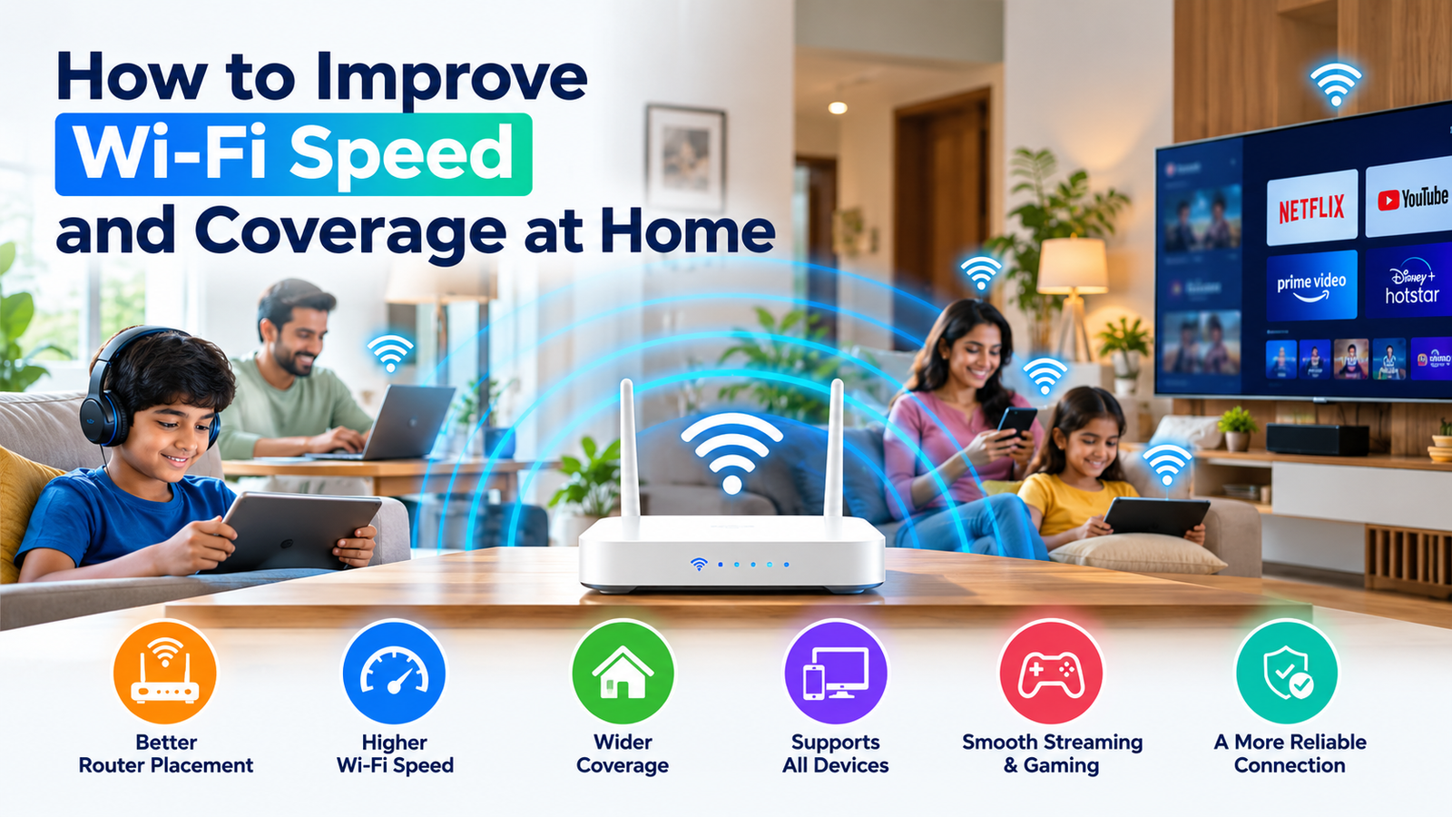 How to Improve Wi-Fi Speed and Coverage at Home | Reisnet